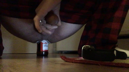 Rinno Steel: Anal bottle insertion