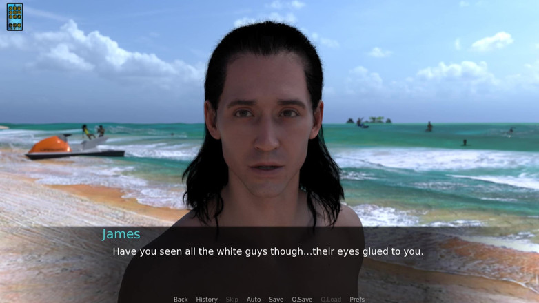 Dirty GamesXxX: Paradise City: Soție sexy îmbrăcată se plimbă pe plajă cu soțul...