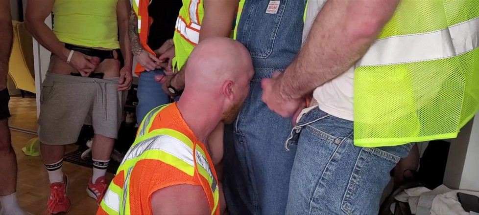 Logan Stanley: Des Travailleurs Du Bâtiment Font Un Gangbang!