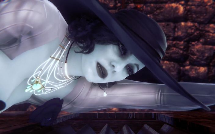 Wraith ward: Alcina Dimitrescu приймає анальні кульки ділдо в її дупу | Resident Evil, сільська порно пародія