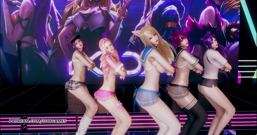 3D-Hentai Games: Hallo venus -wackeln nackt tanz Ahri Akali Kaisa evelynn Seraphine