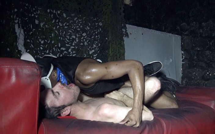 INTERRACIAL BAREBACK SEX: Fucked bareback by XXL black cock of fetish boy from...