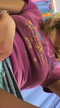 Studying is no fun, the mature man's cock is much more attractive to the willing girl