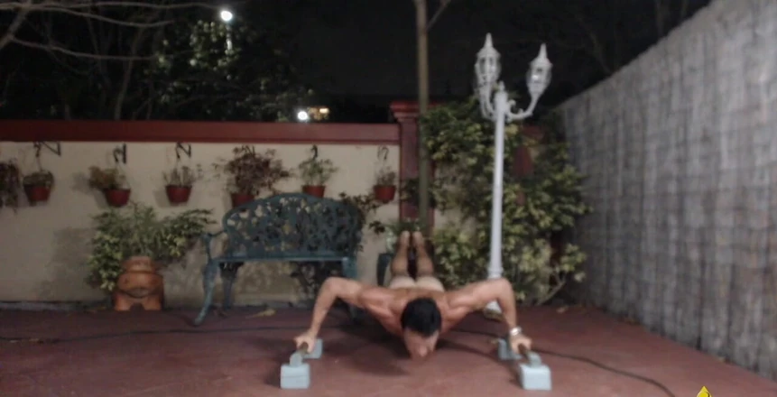 Eden Adonis: Working out &amp;amp; dancing naked at the backyard where neighbors can...
