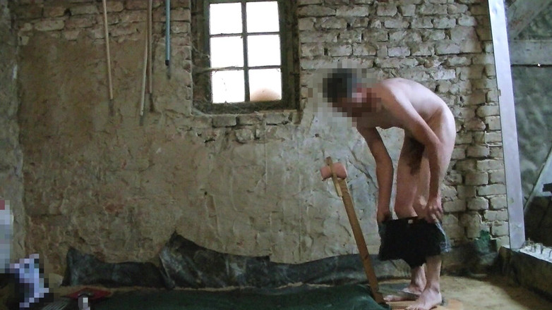 Mark Hannes: Fleshlight - foda em stand masturbação