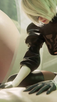 2b ตูดใหญ่เย็ดตูดคาวเกิร์ลหลังอมควยเลอะเทอะ - Nier Automata หนังโป๊ 3 มิติ