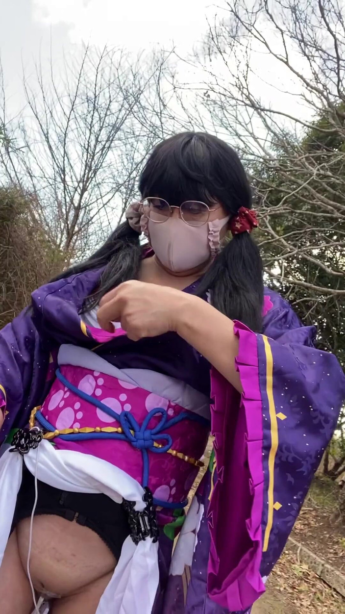 megu2002: No. 104: the Phantom Kimono Beauty Appearing in the Winter Countryside:...