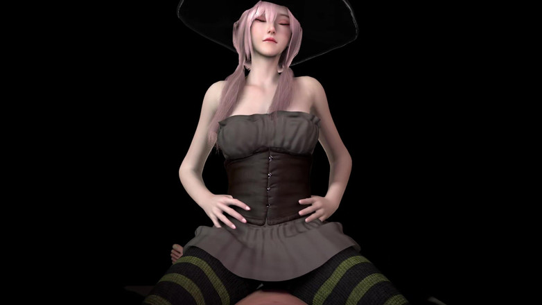 PixelAftDark: A Lapdance de uma bruxa coreana (halloween cavalgando em primeiro plano)