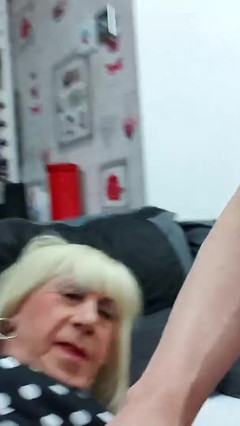 Sexy Crossdresser Pauline Sucking Huge Cock and Getting Fucked in the Ass