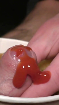 Food Fetish Blow Job in Chicken and Fries and Eat This with Taste