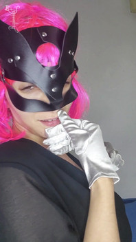 Observe My Passionate Self-pleasure with a Kitty Mask and Big Tits