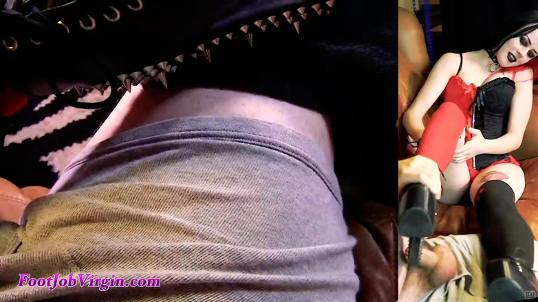 FootJobVirgin: 풋잡 버긴 - 고스 판타지 릴리스 루나틱 첫 풋잡!