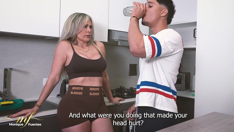 Monique Fuentes: Stepson with a Big Cock Gets Fucked by His Cuckolded...