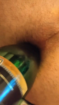 Bottle Fucking of a Greedy Asshole