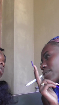 Ebony Girls Smoking