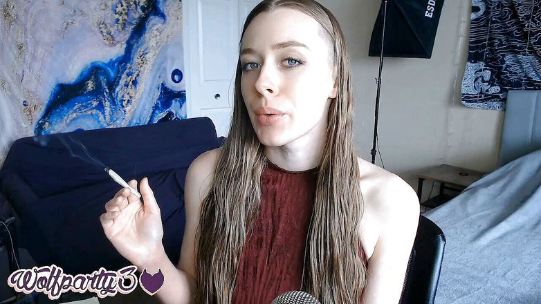 Dahlia Wolf: Findom куріння, інструкція з дрочки