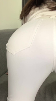 White Jean Couch Fart Destroys