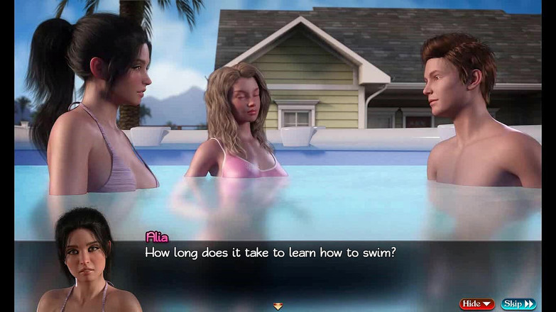 Dirty GamesXxX: Treasure of Nadia: impreza w bikini na podwórku ep.39