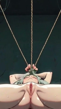 มัดเชือกยาย Frail - เร้าใจมากและต้องการน้ําแตกข้างใน