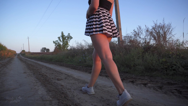 Teasecombo 4K: Peeking on Hot Asian Girl Flashing Panties Under Skirt Fantasy