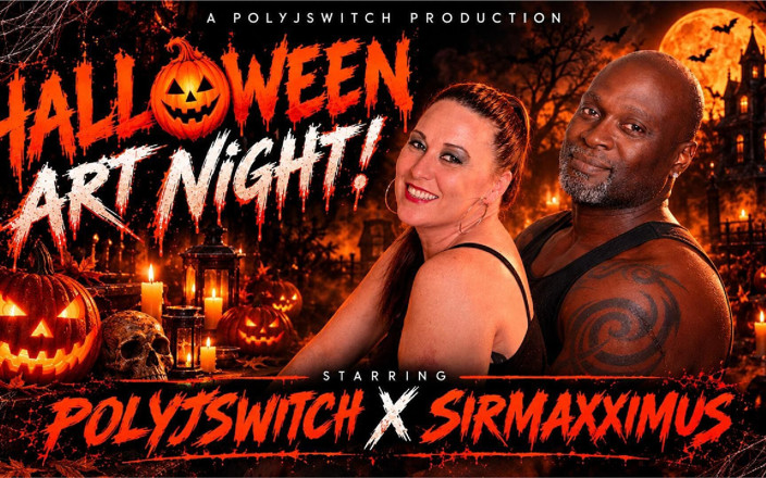 PolyJSwitch: Polyjswitch Hotwife in Halloween Art Night!
