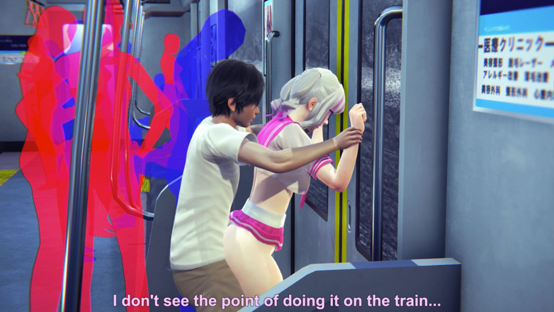 Waifu club 3D: Studentin im u-bahnauto in den arsch gefickt