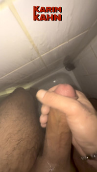 Huge Cumshot in the Shower This Morning!