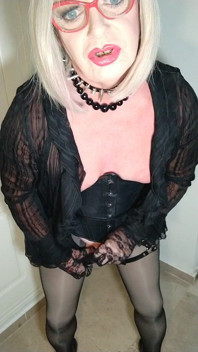 Lady in Black at Play