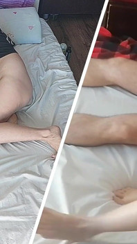 Mamada con esposa amateur, coño peludo, gran culo Románticos juegos previos de pareja amateur.
