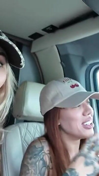 Lacey & Danae Makes Random Guy Cum in the Bus