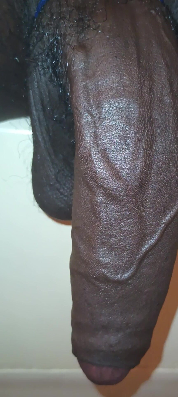 Chocolate Meat Stick: Głaskanie wielki czarny nieobrzezny kutas wit kutas ring