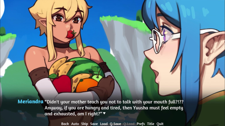 Porny Games: Elfheimslime 0.3.2 - chicas cachondas recibiendo un poco de esperma