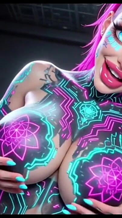 Hot girl dancing: Cute Sexy Talk and Boobs, Ai Animation