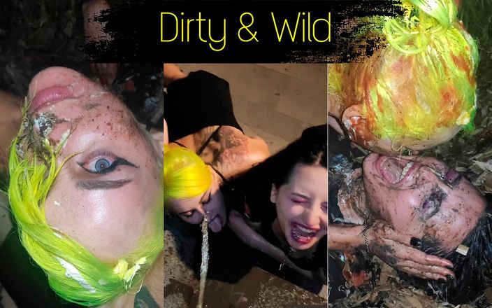 Forest whore: Лесбіянки брудно гуляють і їдять гарячих догів зі сміття