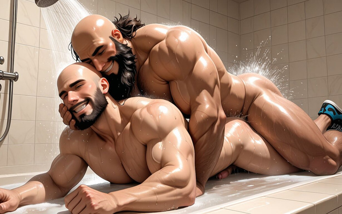 LustMen: Skater Rebel Takes Load From Dominant Bear in Steamy Shower