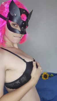 Explore My Pleasure with My Kitty Mask and Big Tits