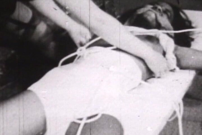 Vintage Babes: Black-and-white Vintage Bondage Classic with Rope-bound Retro Submissives