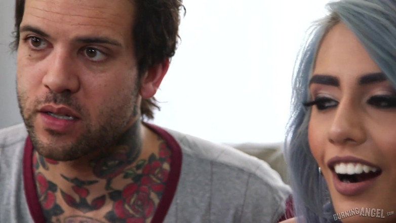 Burning Angel: Burning Angel Gamer Janice Griffith squirts with Roomies Man