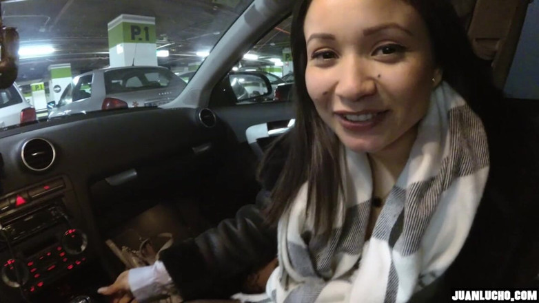 Juan Lucho: Little Latina Car Parking Blow and Fuck