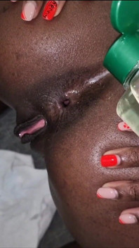 Petite Ebony Asshole Gaping