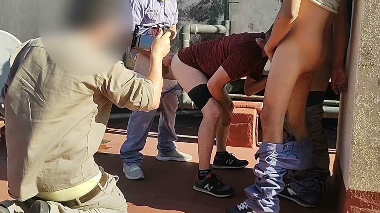 Porteros Hot: Four Doormen Fucking