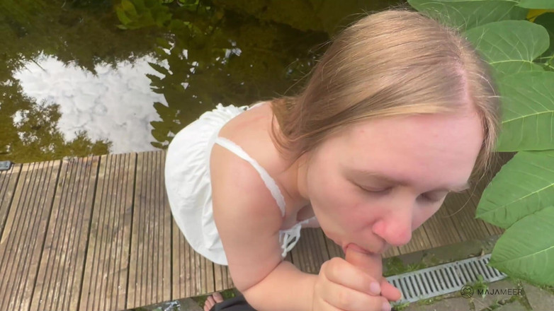 Maja Meer: A Horny Blowjob at the Pond Ends with Anal Sex...