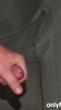 Jacking off in My Work Garage