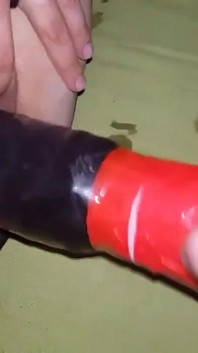 Königin steffi und ihr xxl pumpen-dildo