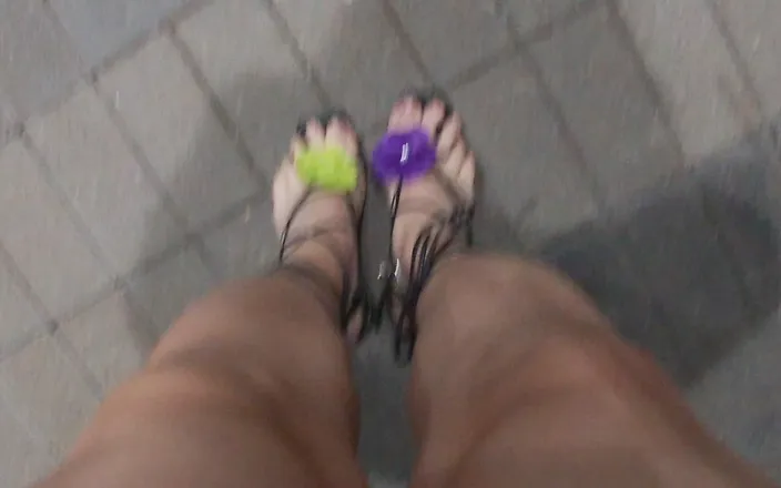 JonasBen: Sissy Amateur MILF CD Outdoors Outdoors at Night Solo Masturbation...