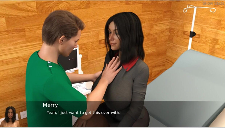XXX Games Bunk: Project hotwife - visita del doctor feliz y médico masculino sosteniendo...
