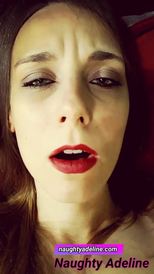 Naughty Adeline: Porra dentro da minha buceta!