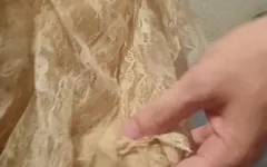 Sissy Holly Wets the Bed Through Her Pullup, but Has Multiple Layers of Protection. She Then Touches Herself While Pee Soaked