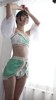 A Slender, Beautiful Girl Aspiring to Be a Model Is Interviewed for a Lewd Cosplay Photoshoot