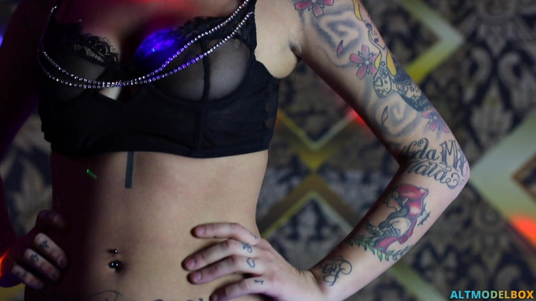 PurefilmsTv: Tattooed teen babe in hot dancing